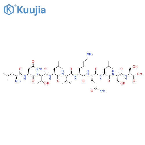 L-Serine, L-leucyl-L-asparaginyl-L-threonyl-L-leucyl-L-valyl-L-lysyl-L-glutaminyl-L-leucyl-L-seryl- (9CI) structure