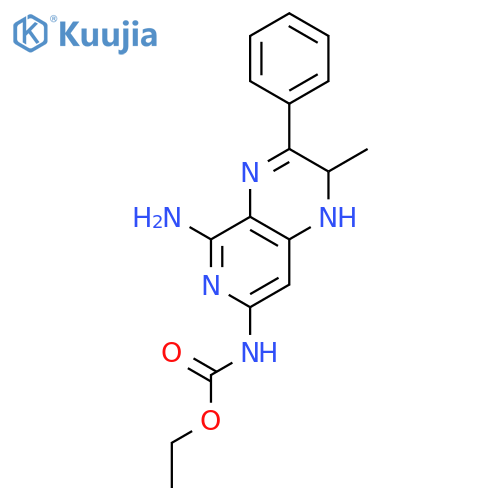 ethyl N-(5-amino-9-methyl-8-phenyl-4,7,10-triazabicyclo[4.4.0]deca-1,3 ,5,7-tetraen-3-yl)carbamate structure