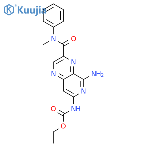 Carbamic acid, [5-amino-3-[(methylphenylamino)carbonyl]pyrido[3,4-b]pyrazin-7-yl]-, ethyl ester (9CI) structure