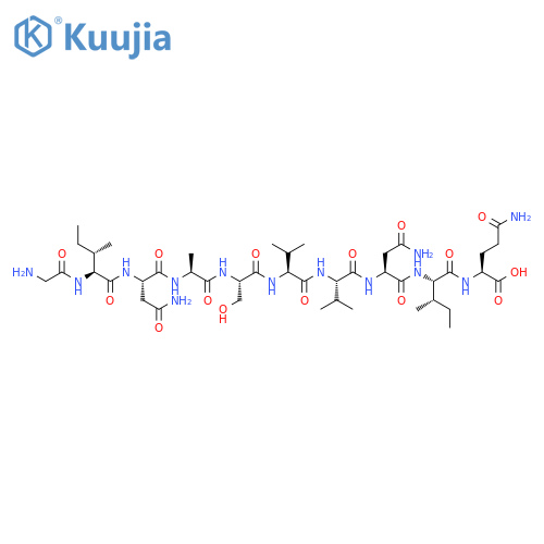 L-Glutamine,glycyl-L-isoleucyl-L-asparaginyl-L-alanyl-L-seryl-L-valyl-L-valyl-L-asparaginyl-L-isoleucyl- structure