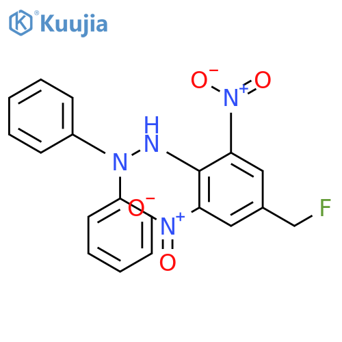 Hydrazine, 2-[4-(fluoromethyl)-2,6-dinitrophenyl]-1,1-diphenyl- structure