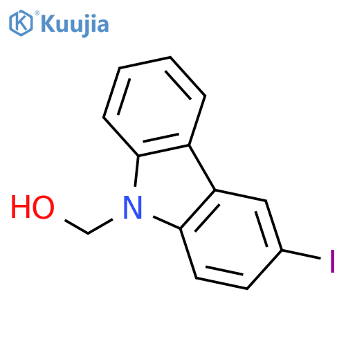 9H-Carbazole-9-methanol, 3-iodo- structure