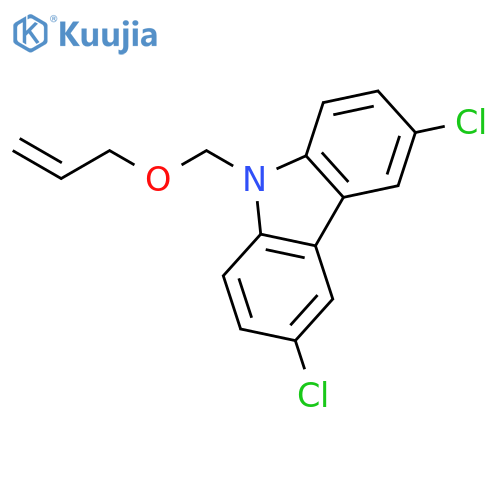 9H-Carbazole, 3,6-dichloro-9-[(2-propenyloxy)methyl]- structure