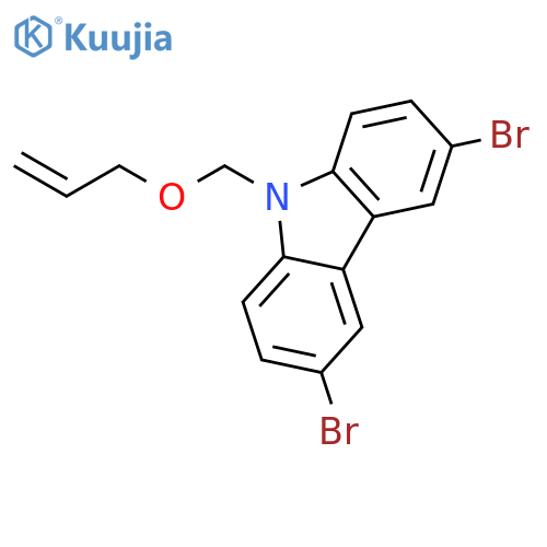 9H-Carbazole, 3,6-dibromo-9-[(2-propenyloxy)methyl]- structure