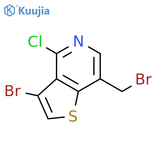 Thieno[3,2-c]pyridine, 3-bromo-7-(bromomethyl)-4-chloro- structure
