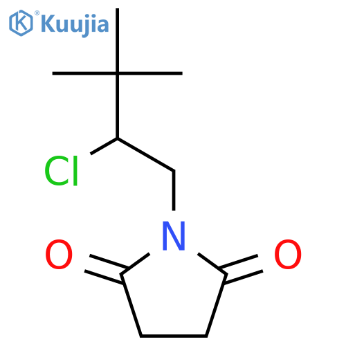 2,5-PYRROLIDINEDIONE, 1-(2-CHLORO-3,3-DIMETHYLBUTYL)- structure