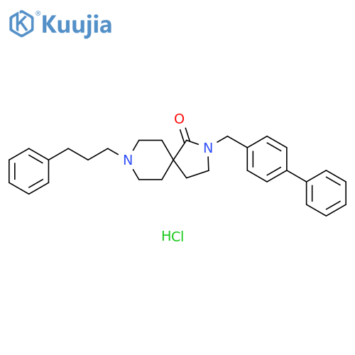 2,8-Diazaspiro[4.5]decan-1-one, 2-([1,1'-biphenyl]-4-ylmethyl)-8-(3-phenylpropyl)-, hydrochloride (1:1) structure