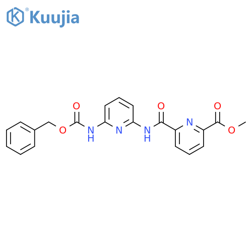 2-Pyridinecarboxylic acid, 6-[[[6-[[(phenylmethoxy)carbonyl]amino]-2-pyridinyl]amino]carbonyl]-, methyl ester structure