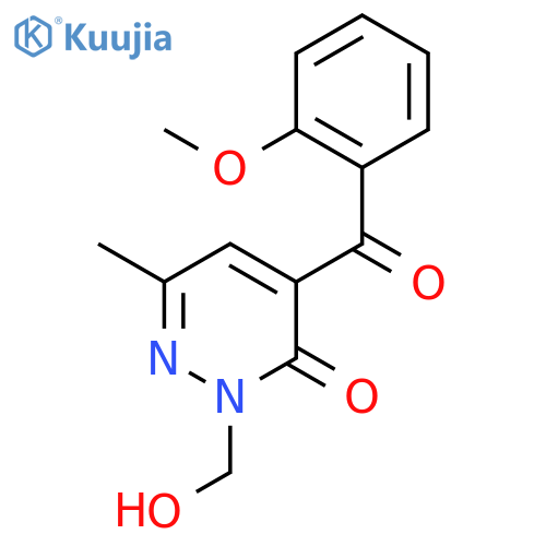 3(2H)-Pyridazinone, 2-(hydroxymethyl)-4-(2-methoxybenzoyl)-6-methyl- structure