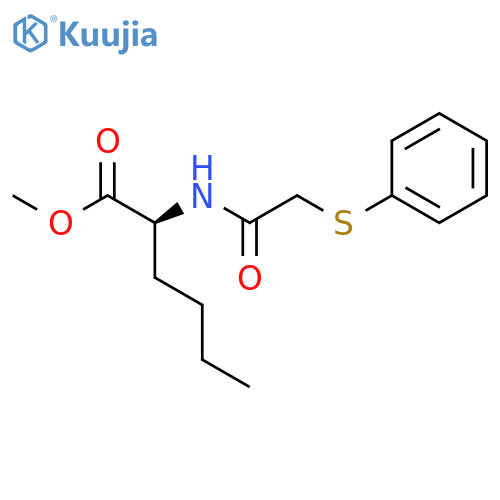 NORLEUCINE, N-[(PHENYLTHIO)ACETYL]-, METHYL ESTER structure