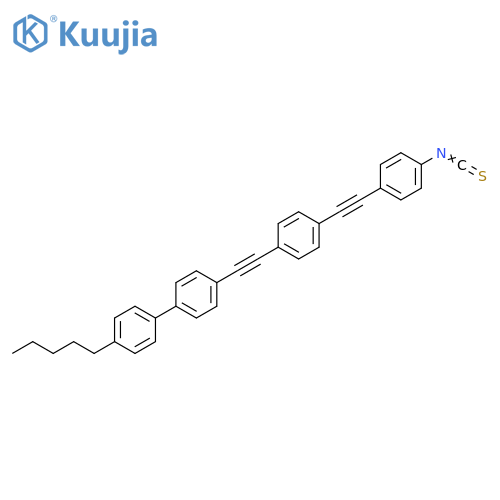 1,1'-Biphenyl,4-[[4-[(4-isothiocyanatophenyl)ethynyl]phenyl]ethynyl]-4'-pentyl- structure