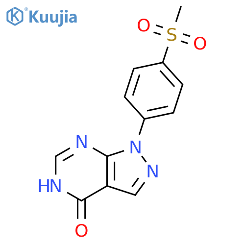 1-(4-(methylsulfonyl)phenyl)-1H-pyrazolo[3,4-d]pyrimidin-4-ol structure
