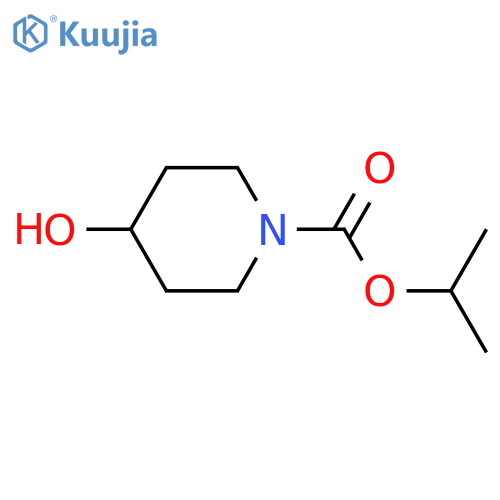 propan-2-yl 4-hydroxypiperidine-1-carboxylate structure