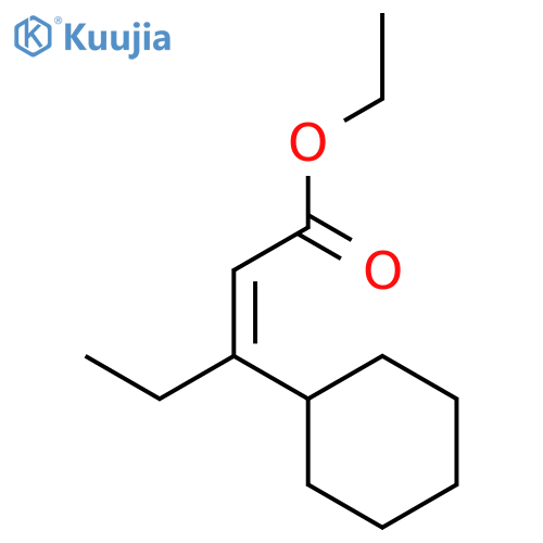 2-Pentenoic acid, 3-cyclohexyl-, ethyl ester, (2E)- structure