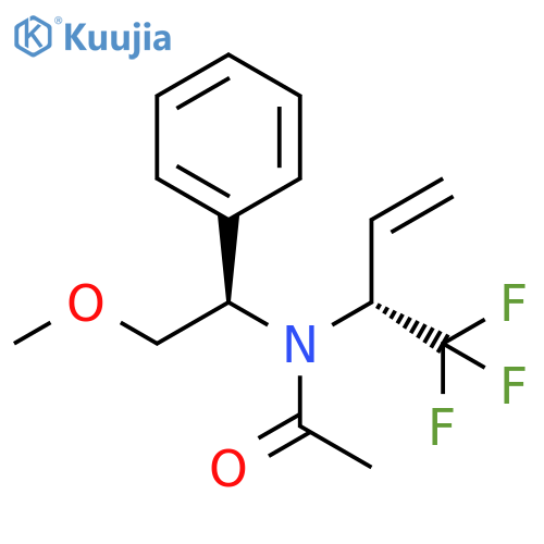 Acetamide, N-[(1R)-2-methoxy-1-phenylethyl]-N-[(1R)-1-(trifluoromethyl)-2-propen-1-yl]- structure
