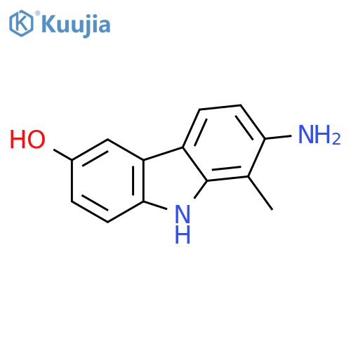 9H-Carbazol-3-ol, 7-amino-8-methyl- structure