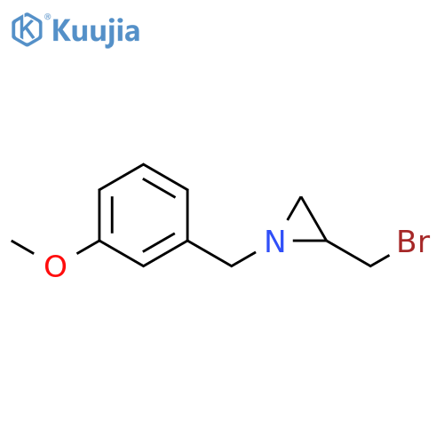 Aziridine, 2-(bromomethyl)-1-[(3-methoxyphenyl)methyl]- structure