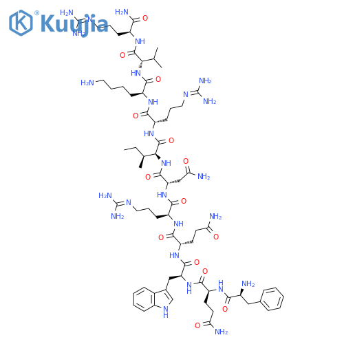 L-Argininamide,L-phenylalanyl-L-glutaminyl-L-tryptophyl-L-glutaminyl-L-arginyl-L-asparaginyl-L-isoleucyl-L-arginyl-L-lysyl-L-valyl- structure
