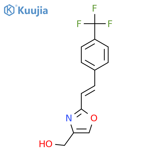 4-Oxazolemethanol, 2-[2-[4-(trifluoromethyl)phenyl]ethenyl]- structure