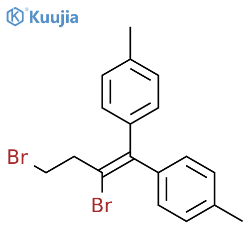 Benzene, 1,1'-(2,4-dibromo-1-butenylidene)bis[4-methyl- structure