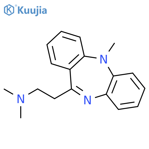 5H-DIBENZO[B,E][1,4]DIAZEPINE-11-ETHANAMINE, N,N,5-TRIMETHYL- structure