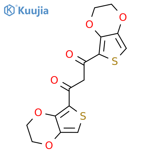 1,3-Propanedione, 1,3-bis(2,3-dihydrothieno[3,4-b]-1,4-dioxin-5-yl)- structure