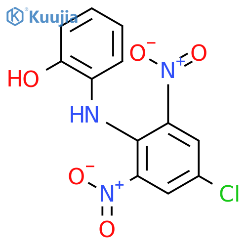 Phenol, 2-[(4-chloro-2,6-dinitrophenyl)amino]- structure