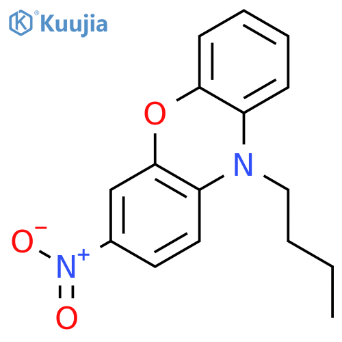 10H-Phenoxazine, 10-butyl-3-nitro- structure