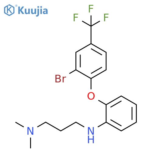 1,3-Propanediamine,N'-[2-[2-bromo-4-(trifluoromethyl)phenoxy]phenyl]-N,N-dimethyl- structure
