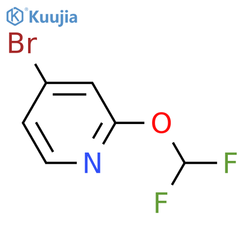 4-Bromo-2-(difluoromethoxy)pyridine structure
