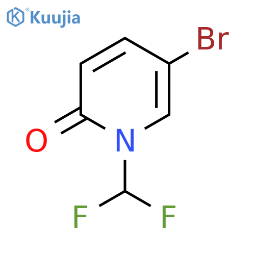5-Bromo-1-(difluoromethyl)pyridin-2(1H)-one structure