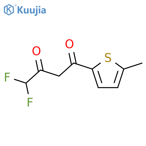 4,4-difluoro-1-(5-methylthiophen-2-yl)butane-1,3-dione structure