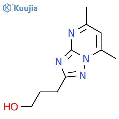 3-(5,7-dimethyl1,2,4triazolo1,5-apyrimidin-2-yl)propan-1-ol structure