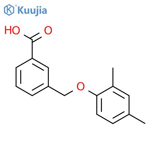 3-(2,4-dimethylphenoxy)methylbenzoic acid structure