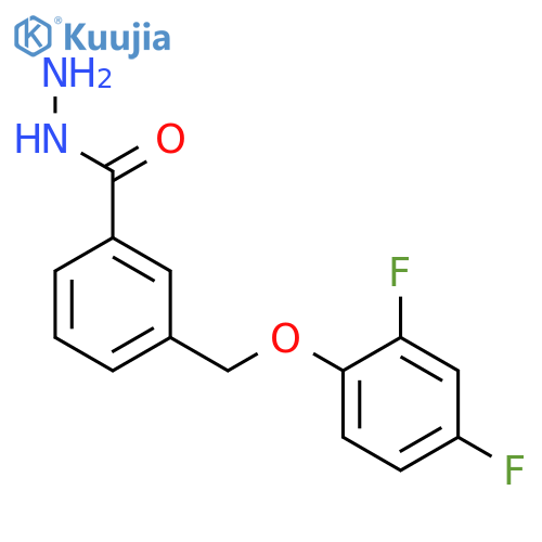 3-(2,4-difluorophenoxy)methylbenzohydrazide structure