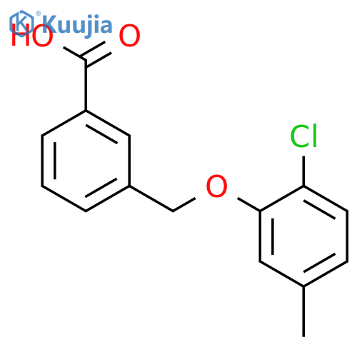 3-(2-chloro-5-methylphenoxy)methylbenzoic acid structure