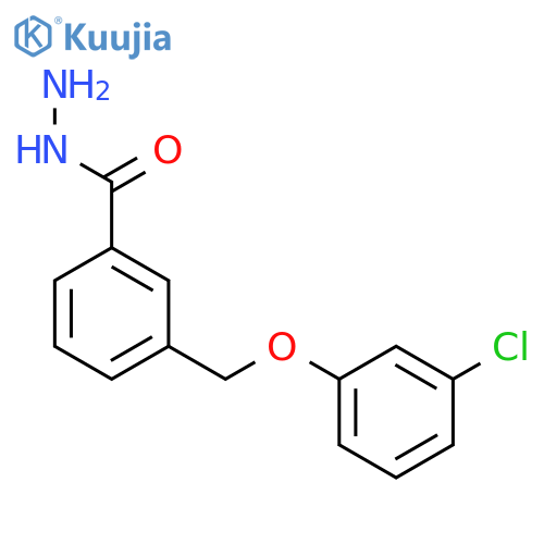 3-(3-chlorophenoxy)methylbenzohydrazide structure