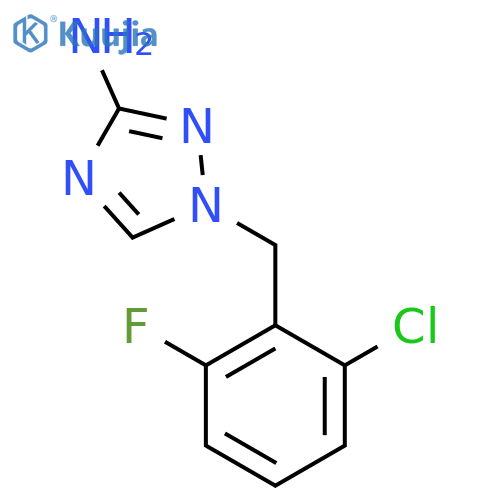 1-(2-chloro-6-fluorophenyl)methyl-1H-1,2,4-triazol-3-amine structure