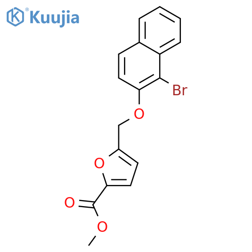 methyl 5-{(1-bromonaphthalen-2-yl)oxymethyl}furan-2-carboxylate structure