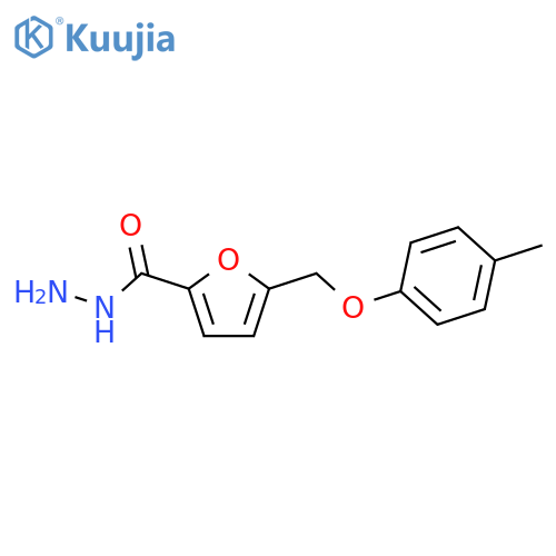 5-(4-methylphenoxy)methylfuran-2-carbohydrazide structure
