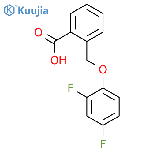 2-(2,4-Difluorophenoxy)methylbenzoic Acid structure