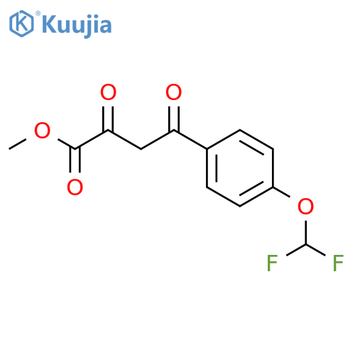 methyl 4-4-(difluoromethoxy)phenyl-2,4-dioxobutanoate structure