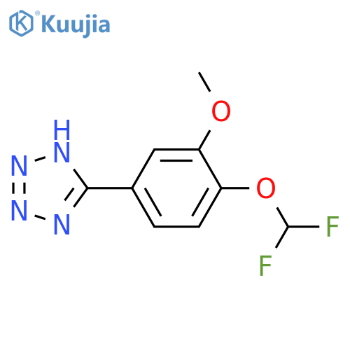5-4-(Difluoromethoxy)-3-methoxyphenyl-1H-tetrazole structure
