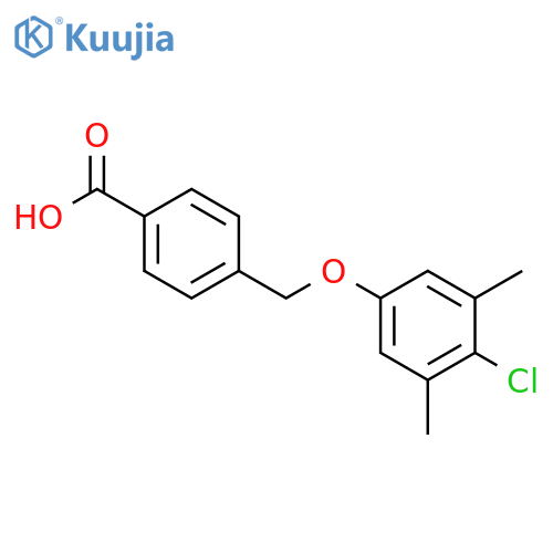 4-(4-chloro-3,5-dimethylphenoxy)methylbenzoic acid structure