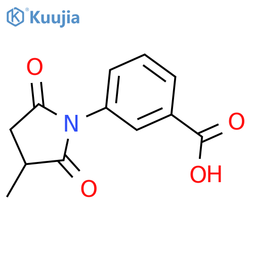 3-(3-methyl-2,5-dioxopyrrolidin-1-yl)benzoic acid structure