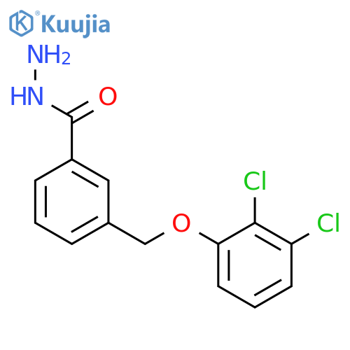 3-(2,3-dichlorophenoxy)methylbenzohydrazide structure
