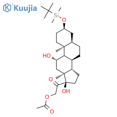 (3α,5β)-O-tert-Butyldimethylsilyl 21-Acetyloxy Tetrahydro Cortisol structure