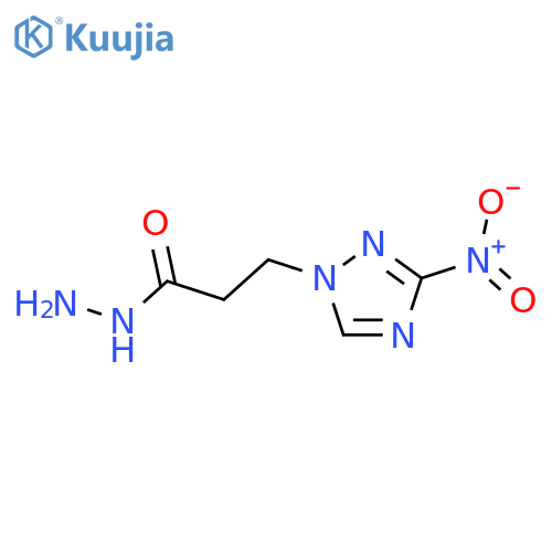 3-(3-Nitro-1H-1,2,4-triazol-1-yl)propanehydrazide structure