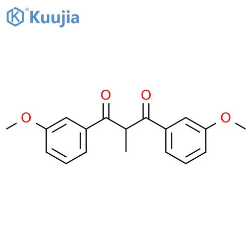 1,3-bis(3-methoxyphenyl)-2-methylpropane-1,3-dione structure