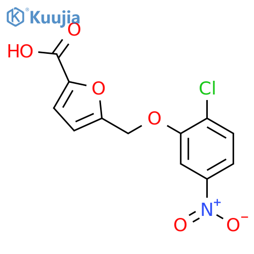 5-(2-chloro-5-nitrophenoxy)methylfuran-2-carboxylic acid structure